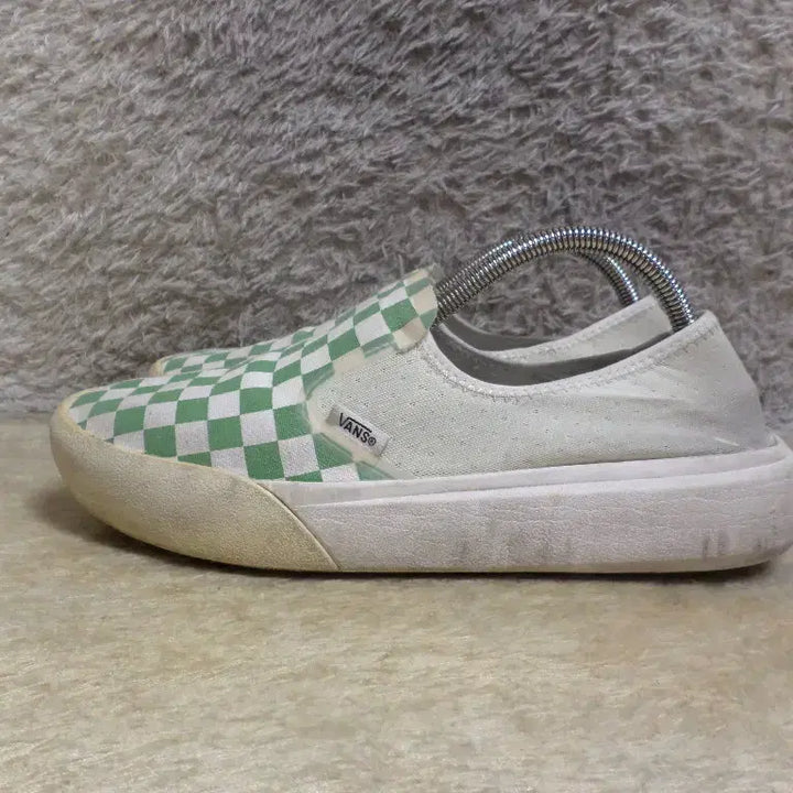 [BUNJANG] Vans Slip-On Check Sneakers Green / 후루룩구제 265 반스 슬립온 체크 운동화 스니커즈 그린 260507