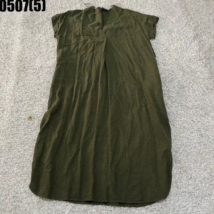 [BUNJANG] ZARA Khaki Long Dress / 자라 ZARA 카키색 롱 원피스