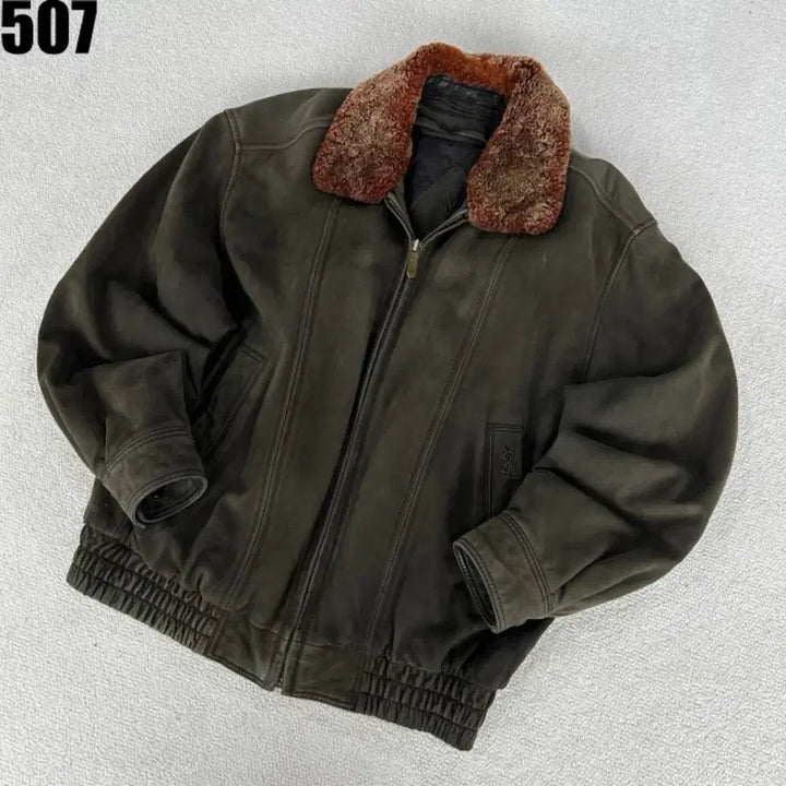 [BUNJANG] Saint Laurent Suede Mustang Jacket / YSL 입생로랑 스웨이드 무스탕 자켓 95