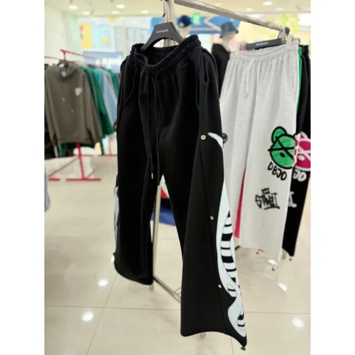 [BUNJANG] Double JD Flame Side Snap Pants JGZK80202 / Double jd 불꽃 사이드 스냅 팬츠 JGZK80202