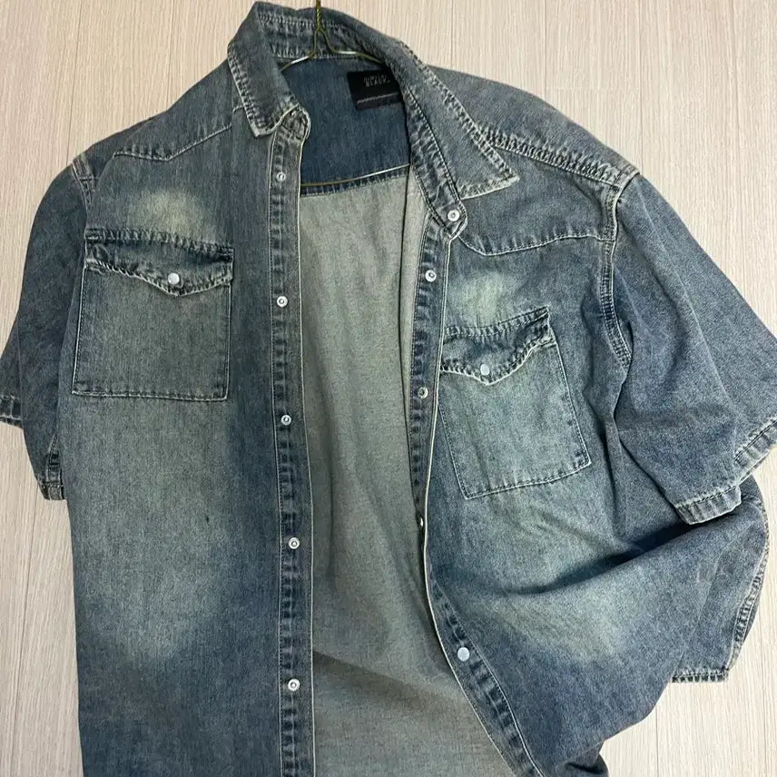[BUNJANG] DIMITRI Black Denim Shirt L / 디미트리 블랙 데님 셔츠 미착용 L