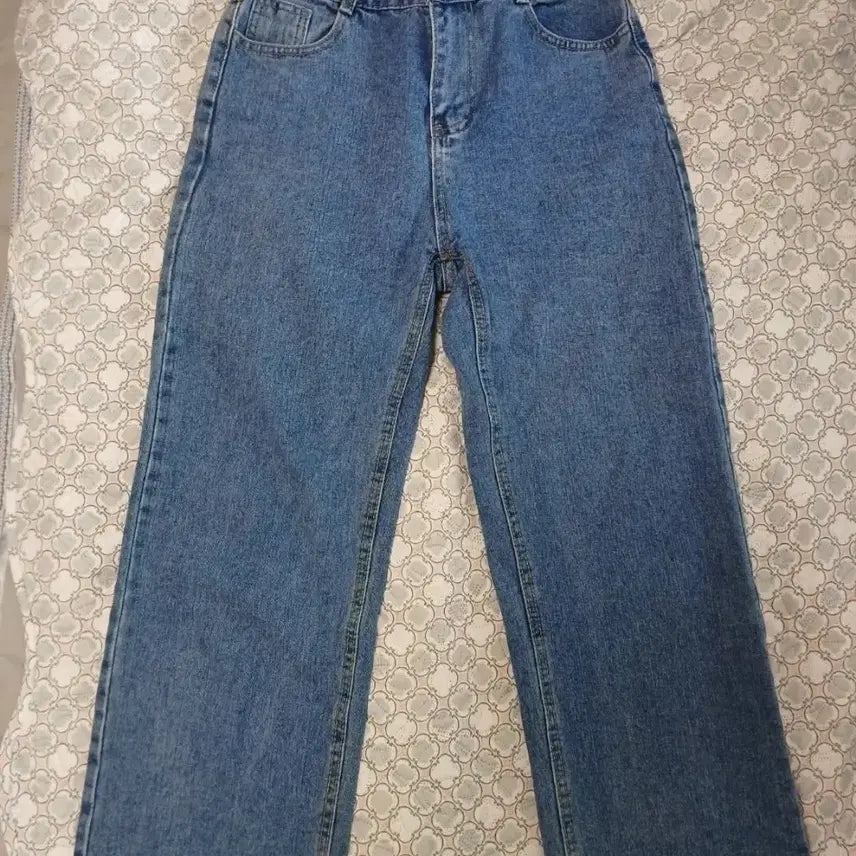 [BUNJANG] Focus Two-Button Banding Wide Denim Pants / 포커스 투버튼밴딩와이드데님66