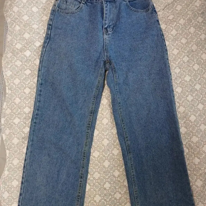 [BUNJANG] Focus Two-Button Banding Wide Denim Pants / 포커스 투버튼밴딩와이드데님66