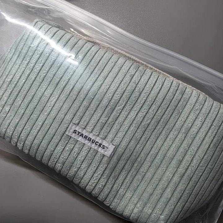 [BUNJANG] Starbucks Corduroy Pouch Mint / 스타벅스 코듀로이 파우치 민트 미개봉 새상품