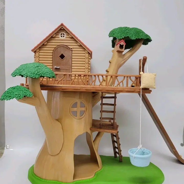 [BUNJANG] Sylvanian Families Log House Treehouse (Discontinued) / 실바니안 통나무집 트리하우스 단종