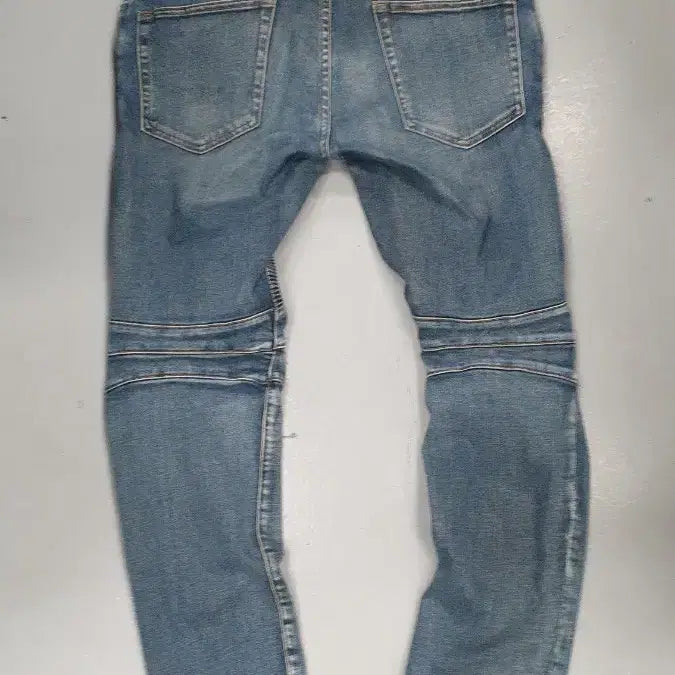 [BUNJANG] Balmain Biker Jeans Light Blue / 발망 바이커진 36 라이트 블루