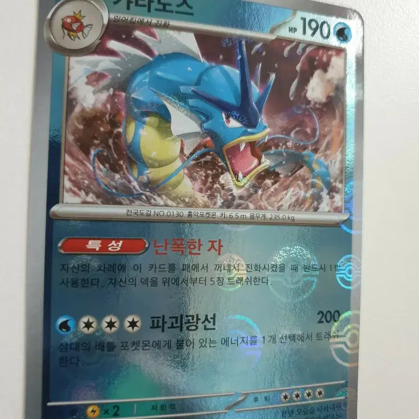 [BUNJANG] Gyarados Magikarp Pokemon Card / 갸라도스 몬스터볼 포켓몬카드