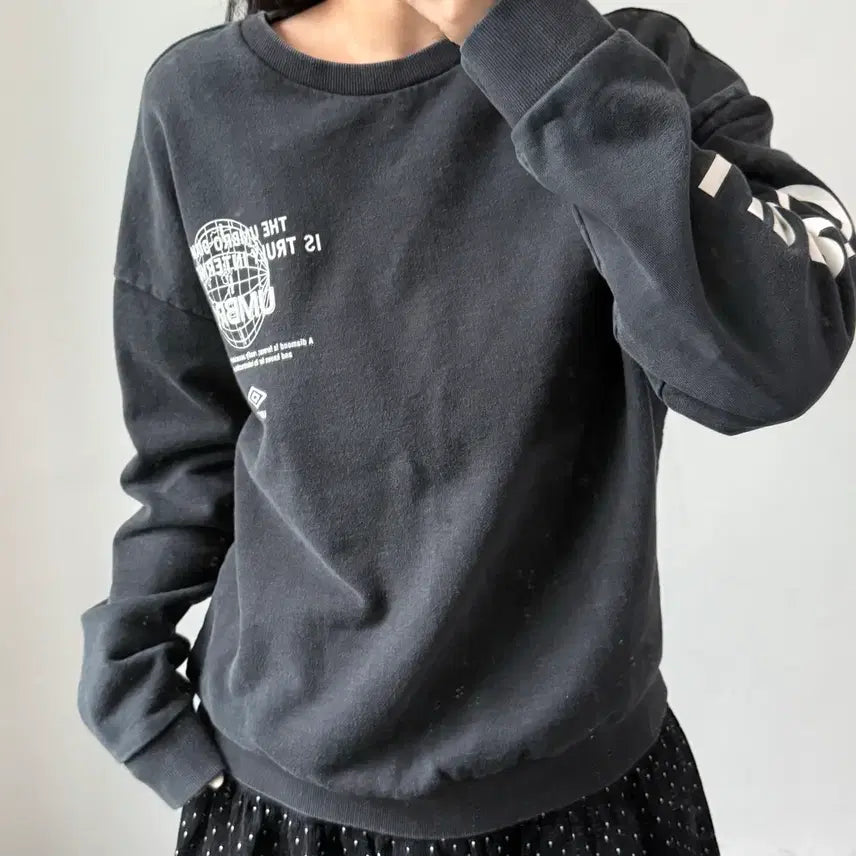 [BUNJANG] Umbro Black Sweatshirt XL / [XL] 엄브로 블랙 맨투맨