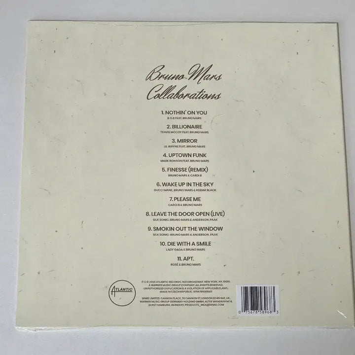 [BUNJANG] Bruno Mars Collaborations RSD LP / (택포 18.5) 브루노 마스 Collaborations RSD LP
