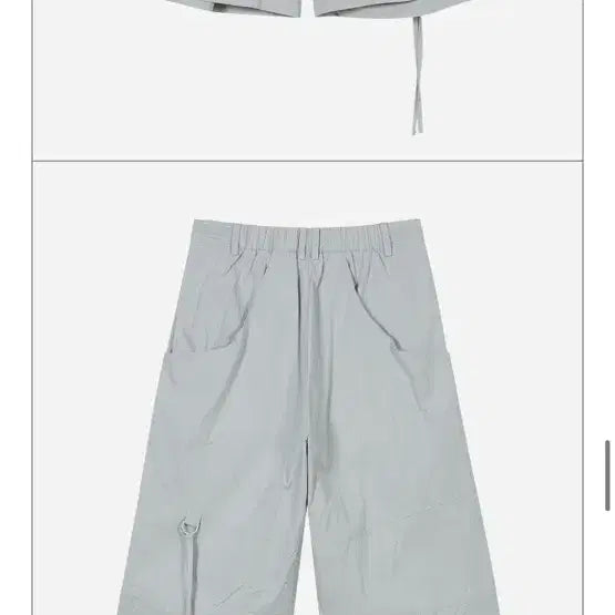 [BUNJANG] Type Service Lace Trim Shorts Grayish Blue / 타입서비스 레이스 트림 쇼츠