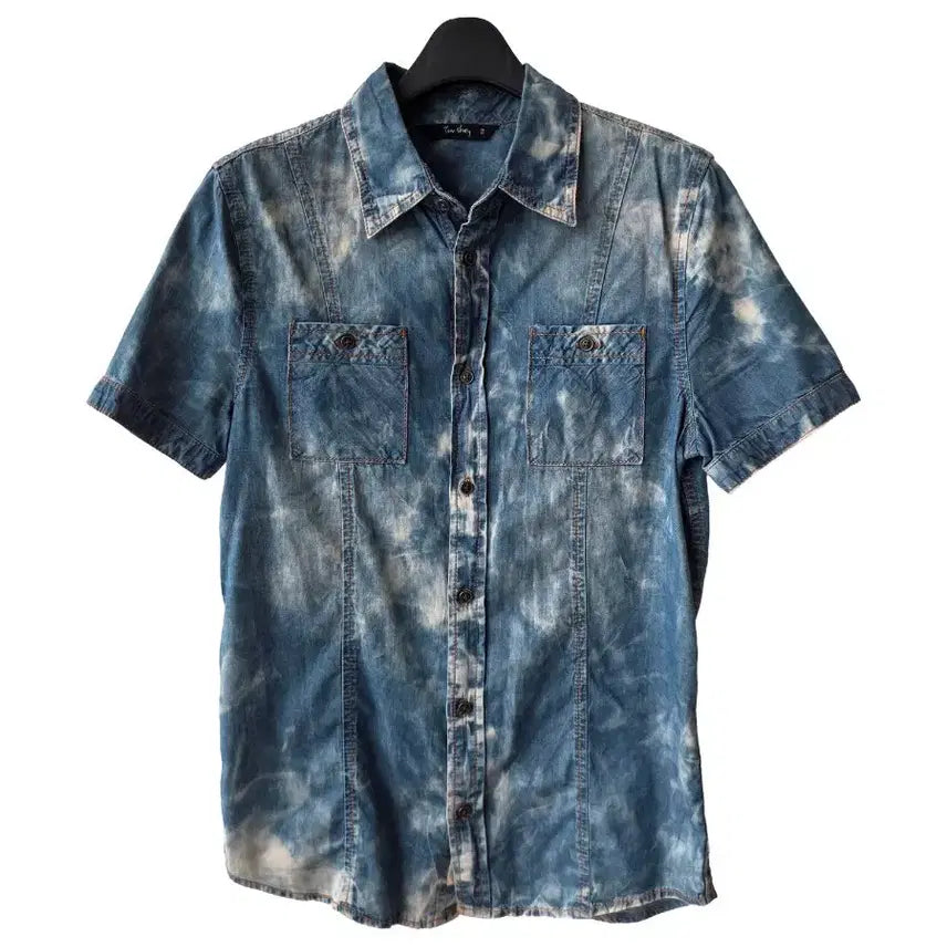 [BUNJANG] Vintage Wash Denim Shirt / F/빈티지 나염 데님셔츠