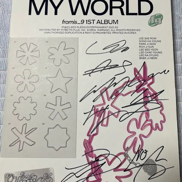 [BUNJANG] fromis_9 Unlock My World Signed Album / 프로미스나인 프로미스9 Unlock My World  친필싸인 앨범 비매