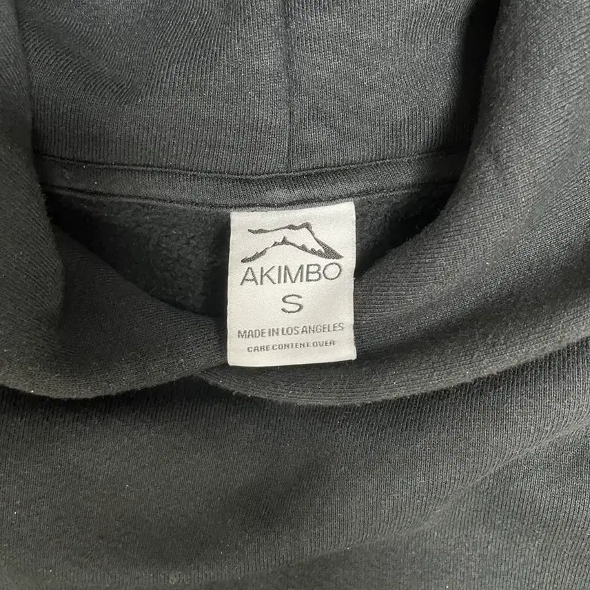 [BUNJANG] Akimbo Club Black Hoodie / 아킴보 클럽 블랙 후드티
