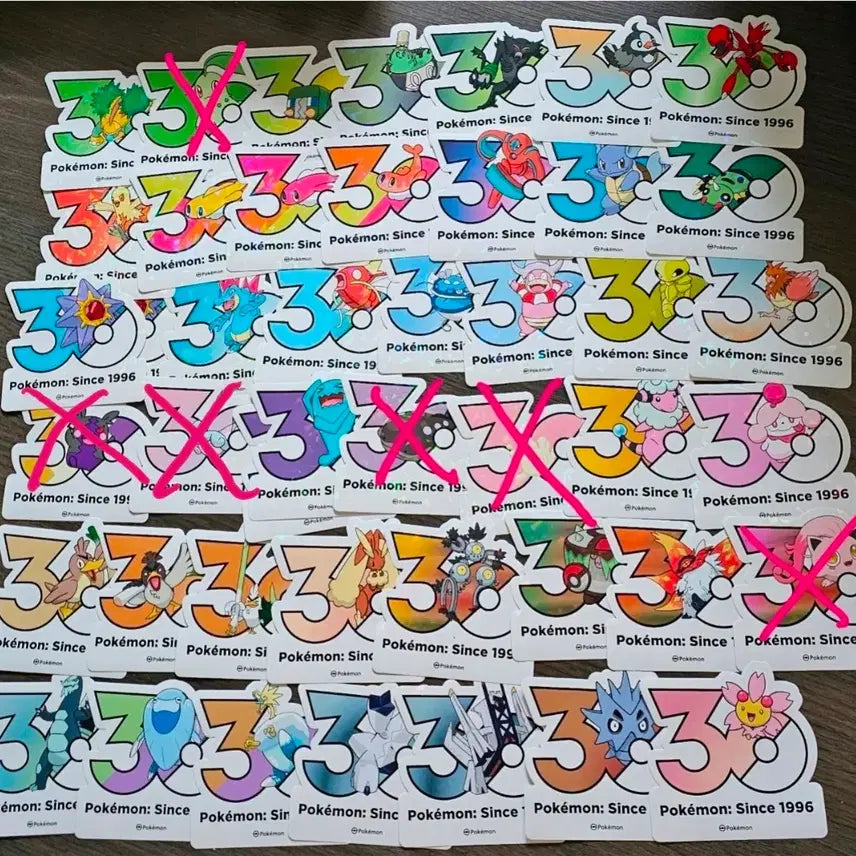 [BUNJANG] Pokemon 30th Anniversary Logo Sticker / 포켓몬스터 30주년 로고스티커 판매합니다