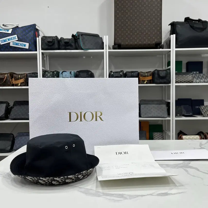 [BUNJANG] Dior Oblique Bucket Hat / 디올 오블리크 버킷햇 모자