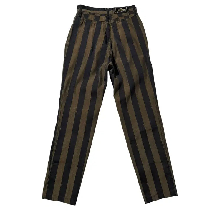 [BUNJANG] Fendi Stripe Logo Pattern Pants / [24-25] Fendi 펜디 스트라이프 로고 패턴 팬츠