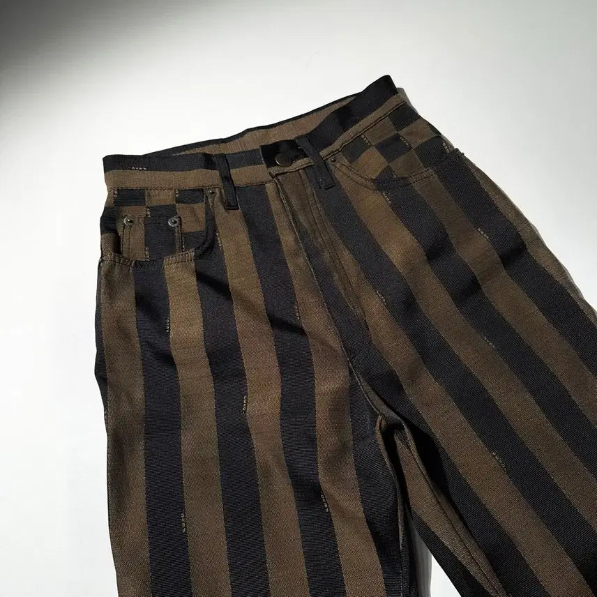 [BUNJANG] Fendi Stripe Logo Pattern Pants / [24-25] Fendi 펜디 스트라이프 로고 패턴 팬츠