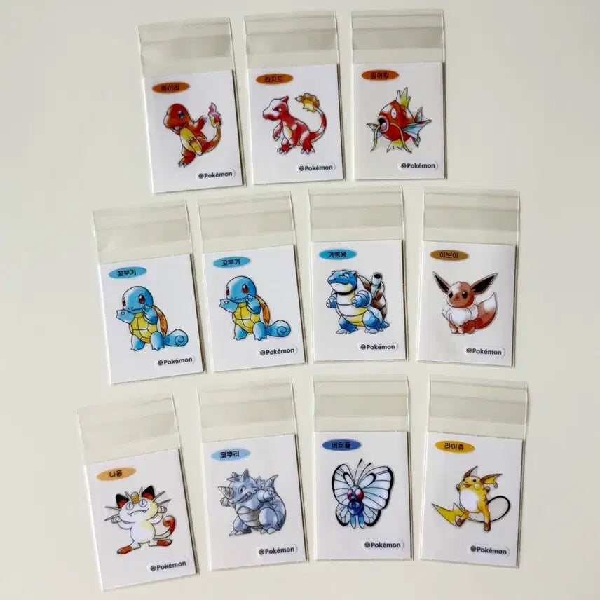 [BUNJANG] Pokemon 30th Anniversary PTTM Stickers Bundle / 포켓몬스터 포켓몬 30주년 띠부씰 스티커