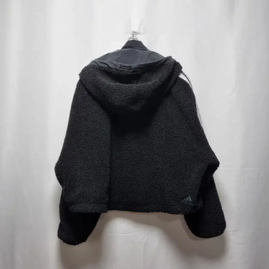 [BUNJANG] Adidas Hooded Fleece Jacket / 아디다스 후드 뽀글이 플리스 자켓