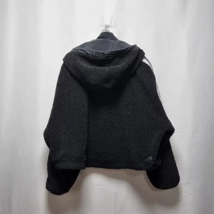 [BUNJANG] Adidas Hooded Fleece Jacket / 아디다스 후드 뽀글이 플리스 자켓