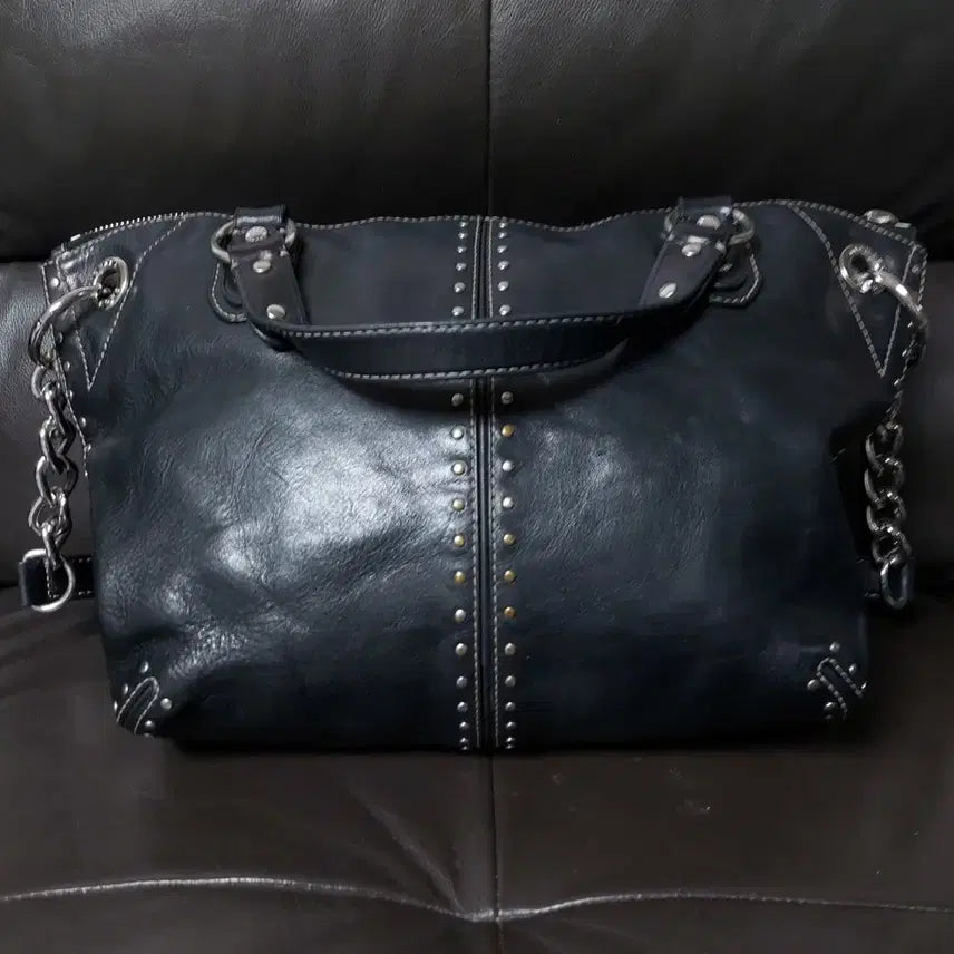 [BUNJANG] Michael Kors Esto Studded Chain Shoulder Bag / 마이클 코어스 에스토 스터드 체인 숄더백