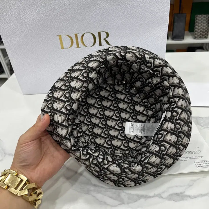 [BUNJANG] Dior Oblique Teddy Bucket Hat / [인보이스포함/새상품급]디올 오블리크 테디 D 버킷햇
