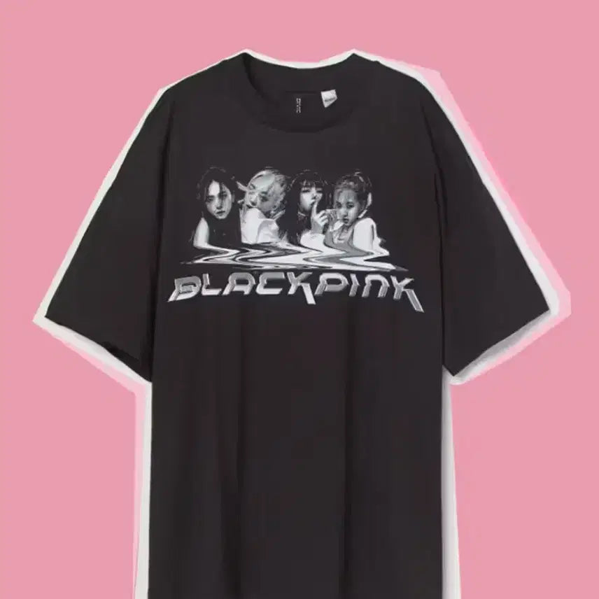 [BUNJANG] H&amp;M BLACKPINK Collaboration T-Shirt (L) / H&amp;M 블랙핑크 티셔츠 L