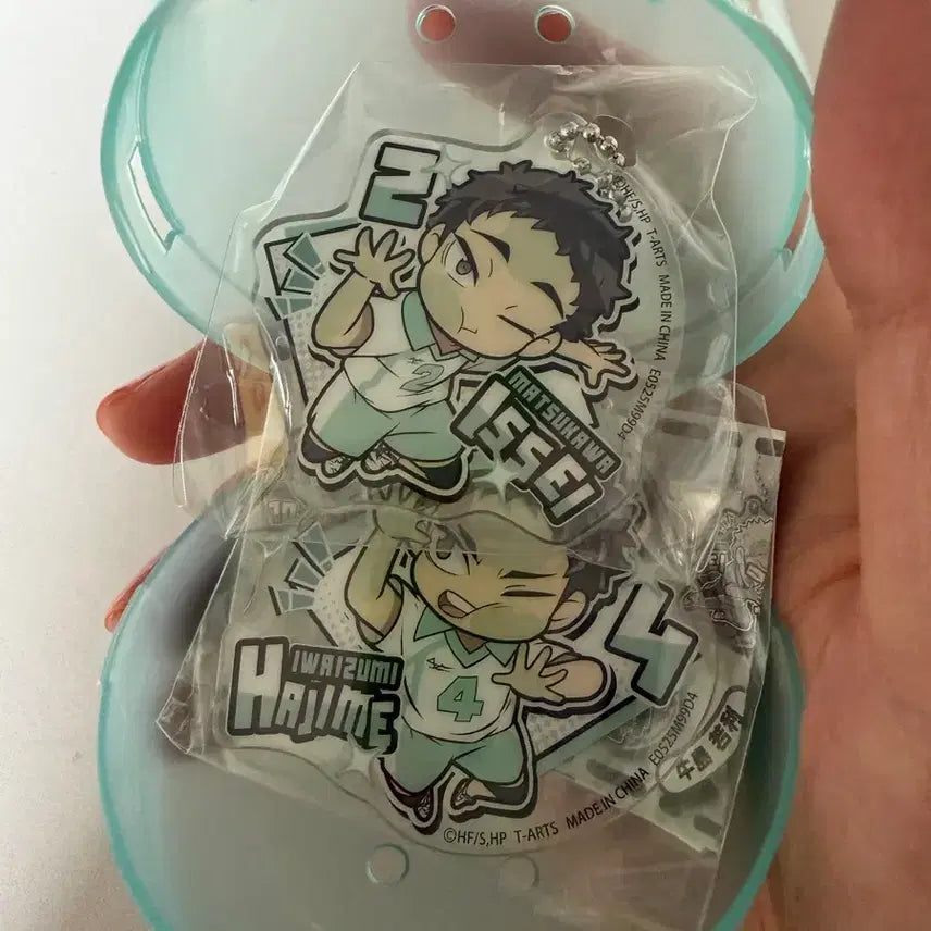 [BUNJANG] Haikyu!! Deformed Acrylic Keychain Set (Iwaizumi &amp; Matsukawa) / 하이큐 데포르메 아크릴 키홀더 이와이즈미 + 마츠카와