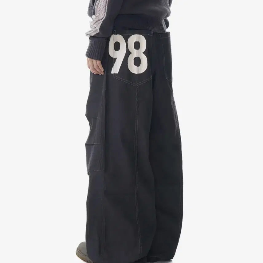 [BUNJANG] ARKAM 98 Pants Black Size 1 / 아캄 98팬츠 블랙 바지 1사이즈