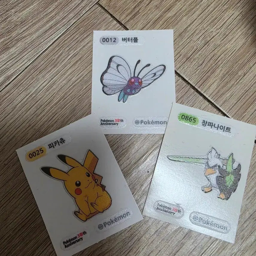[BUNJANG] Pokemon 30th Anniversary Sticker Set / 포켓몬스터 30주년 띠부씰