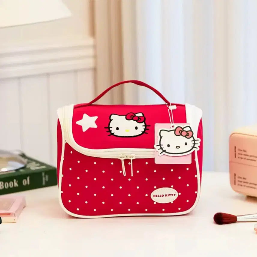 [BUNJANG] Hello Kitty Red Dot Pouch Bag (New) / 헬로키티 파우치 가방 (새상품)
