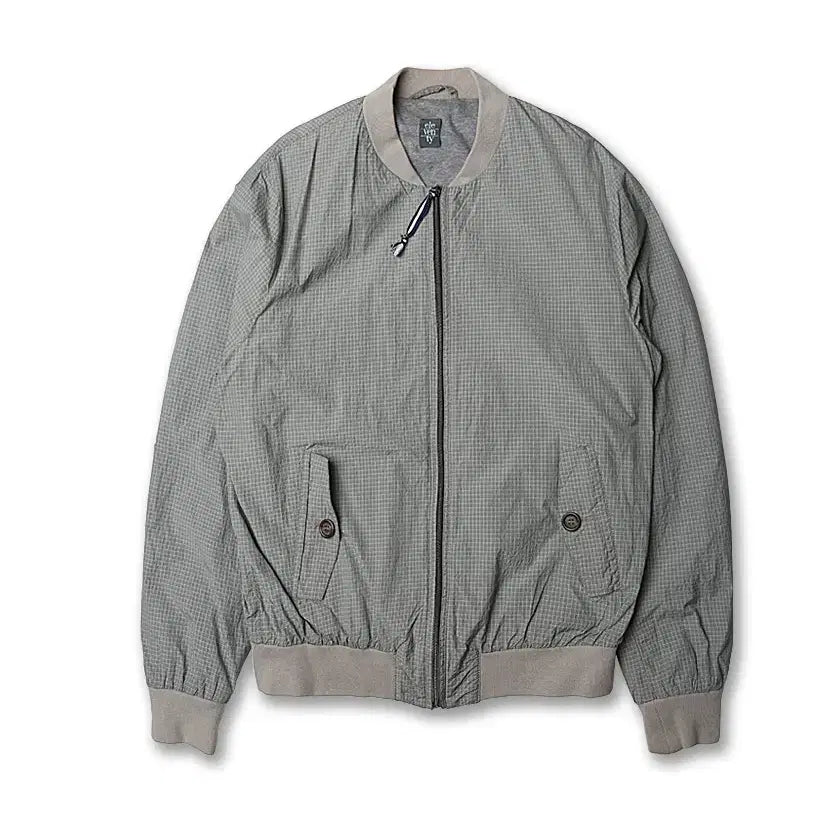 [BUNJANG] Eleventy Check Classic Blouson Jacket / 일레븐티 [Eleventy] 체크 클래식 이태리 블루종 자켓