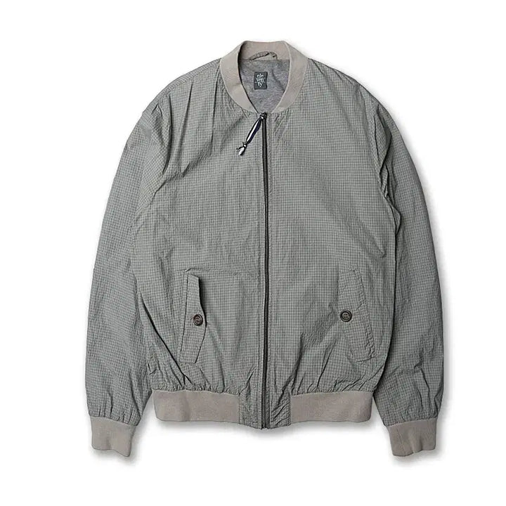 [BUNJANG] Eleventy Check Classic Blouson Jacket / 일레븐티 [Eleventy] 체크 클래식 이태리 블루종 자켓