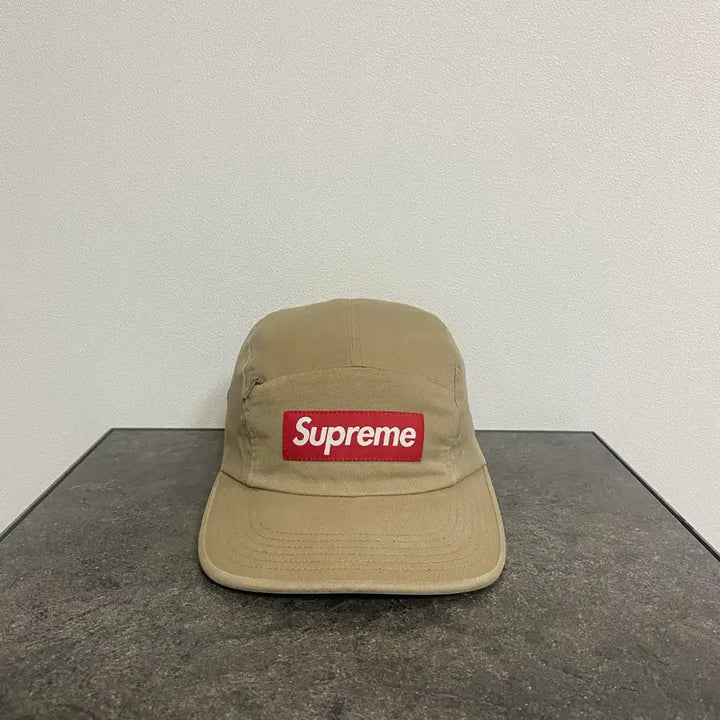 [BUNJANG] Supreme Box Logo Washed Canvas Camp Cap Hat / (OS) 슈프림 박스로고 캠프캡 모자 워시드 탄