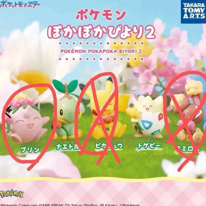 [BUNJANG] Pokemon Pocapoca Purin Gacha Figure / 포켓몬 포카포카 비요리 가챠 푸린
