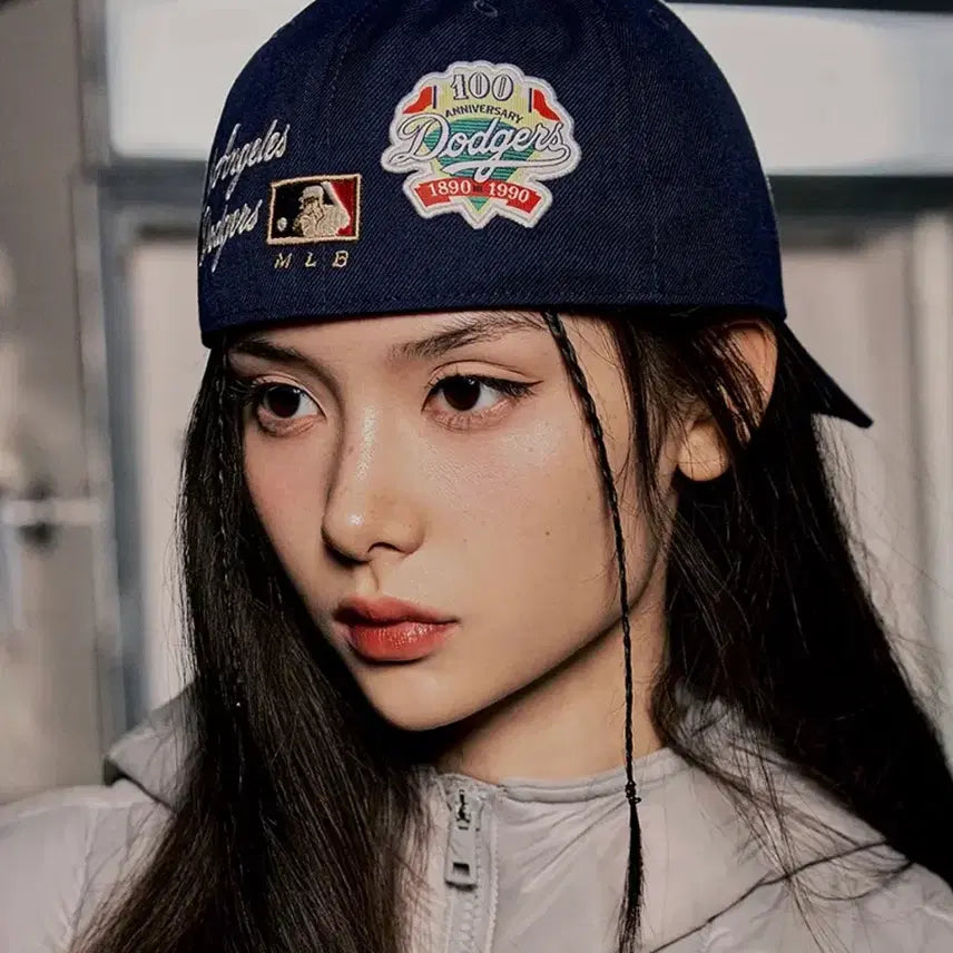 [BUNJANG] MLB LA Dodgers Navy Patch Baseball Cap / MLB LA 다저스 볼캡 네이비 패치 모자 팔아요