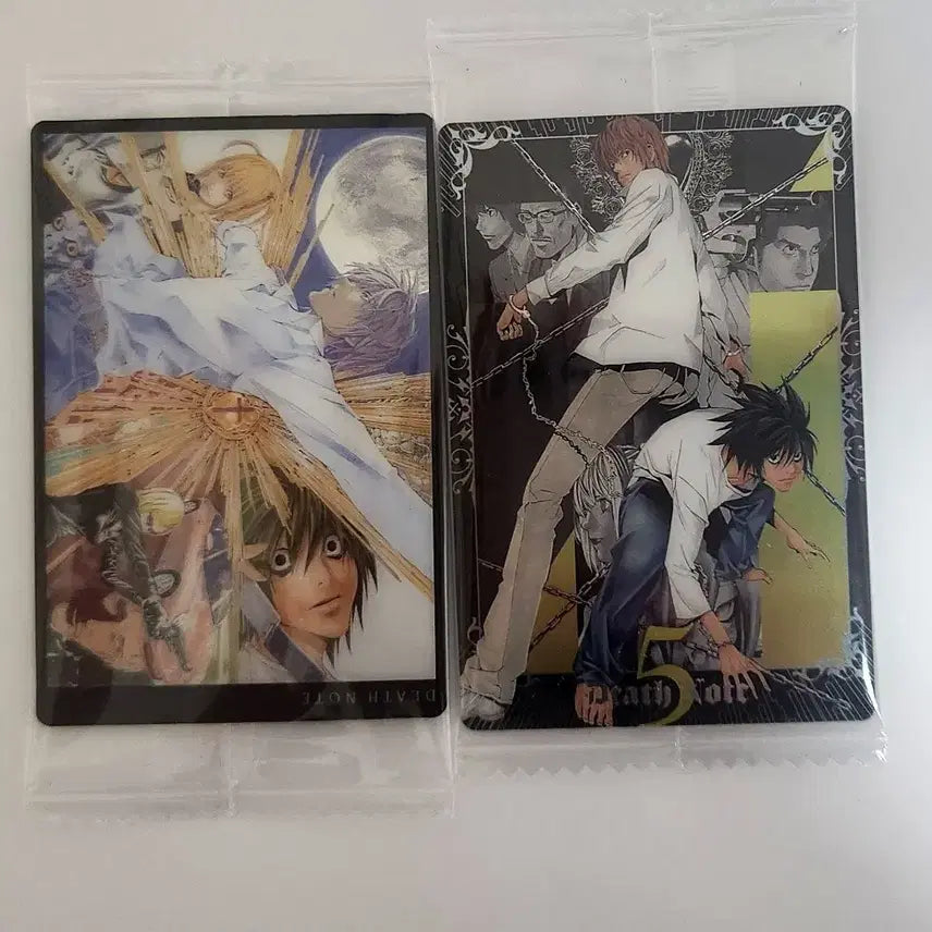 [BUNJANG] Death Note Wafer Card Set (2 Types) / 데스노트 웨하스 카드 2종 판매