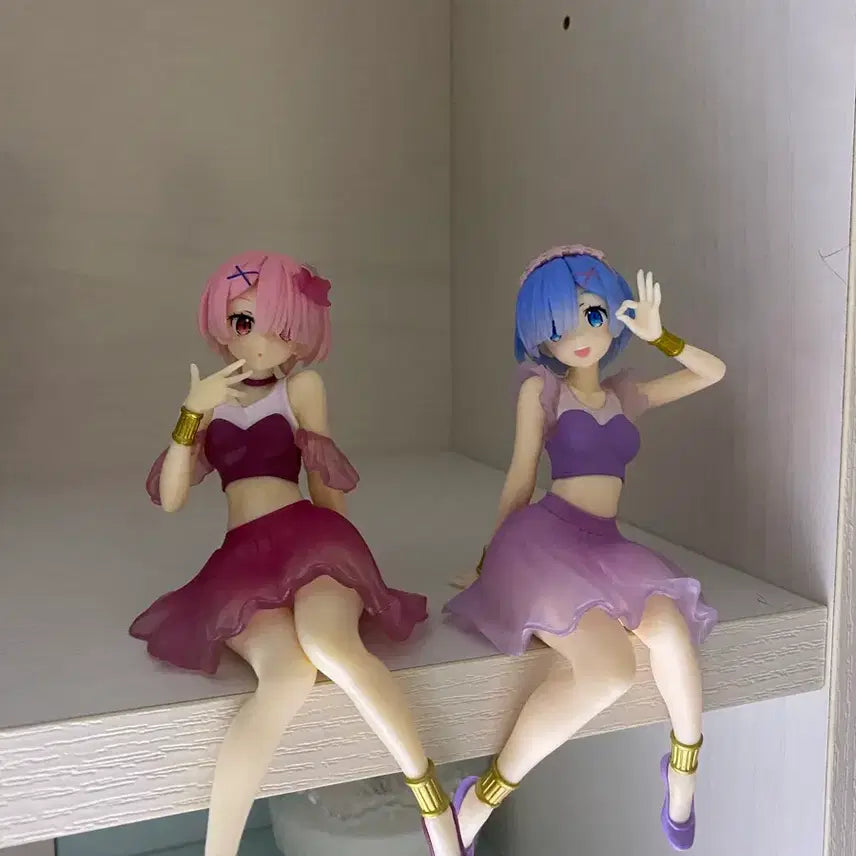 [BUNJANG] Re:Zero Ram &amp; Rem Noodle Stopper Bundle Set / (일괄) 리제로 렘, 람 누들스토퍼