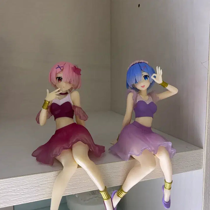 [BUNJANG] Re:Zero Ram &amp; Rem Noodle Stopper Bundle Set / (일괄) 리제로 렘, 람 누들스토퍼
