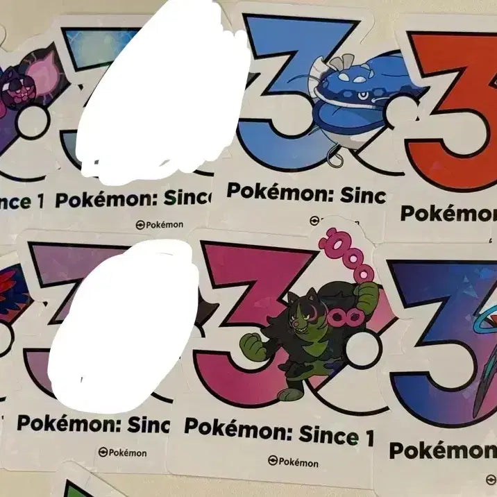 [BUNJANG] Pokemon 30th Anniversary Logo Sticker / 포켓몬 30주년 기념 로고 스티커