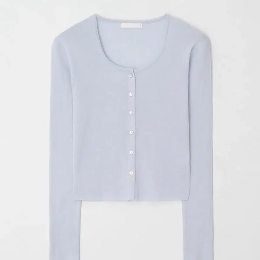 [BUNJANG] Base Slim Cardigan Sky Blue (Regular Length) / 리즈 베이스 슬림 가디건 스카이블루 (기본기장)