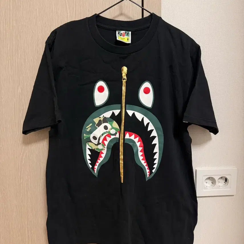 [BUNJANG] BAPE ABC Camo Milo Shark T-Shirt / 베이프 ABC 카모 마일로 샤크 반팔