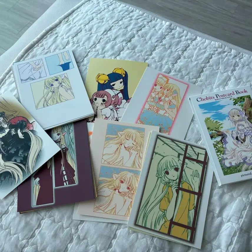 [BUNJANG] CLAMP Chobits Goods Set (Postcards, Poster, Manga) / CLAMP 쵸비츠 굿즈 세트(엽서, 포스터, 만화책)