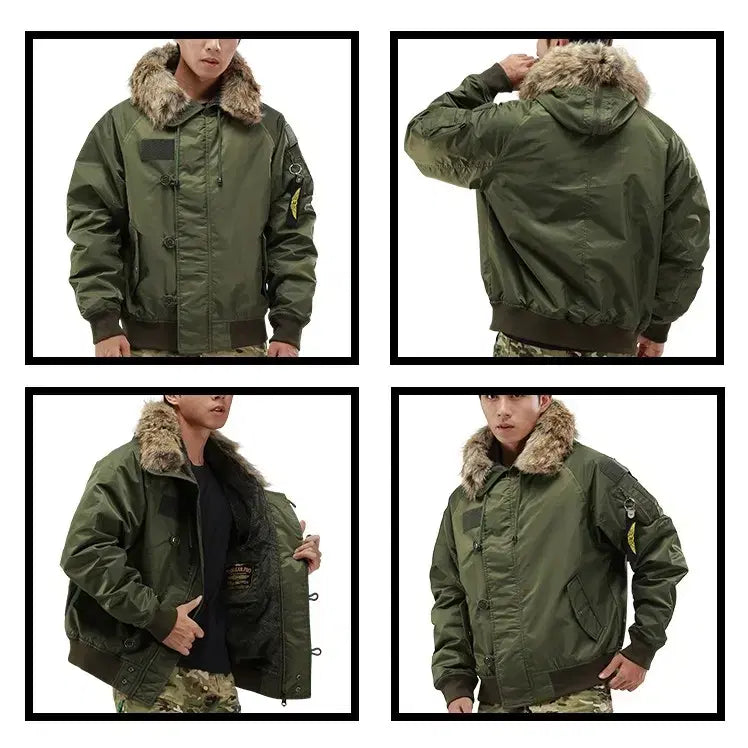 [BUNJANG] 726 Gear Vintage Flying Parka Bomber Jacket / 726 기어 빈티지 플라잉 파카