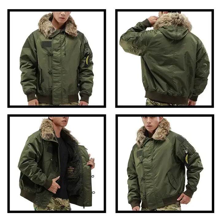 [BUNJANG] 726 Gear Vintage Flying Parka Bomber Jacket / 726 기어 빈티지 플라잉 파카
