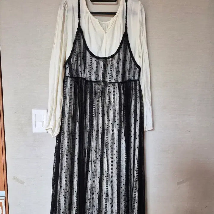 [BUNJANG] Lace Busteir Dress Set / 레이스 뷔스티에 원피스 + 원피스 세트
