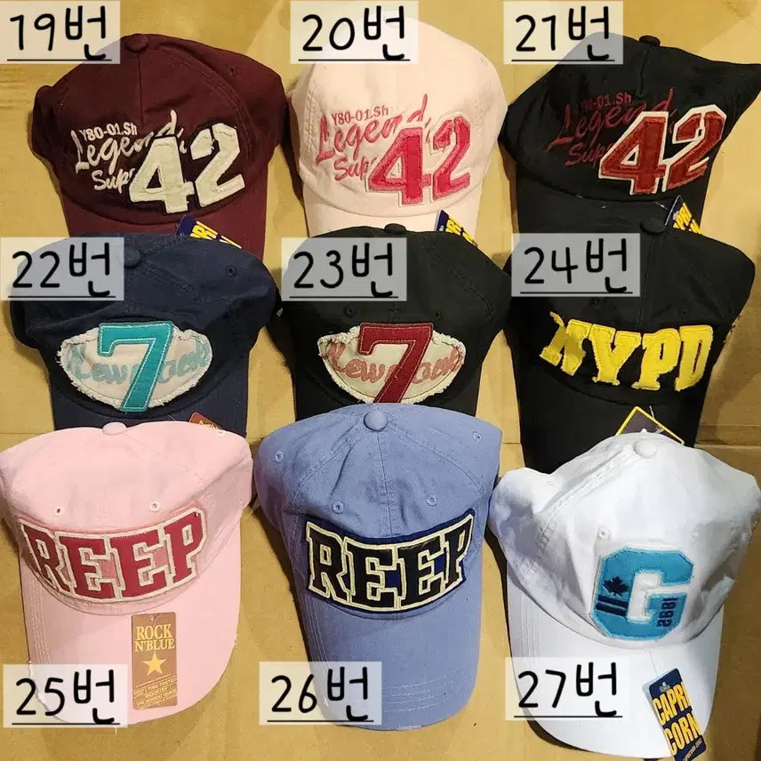 [BUNJANG] Baseball Cap - Various Styles / 야구모자 미사용 종류 다양