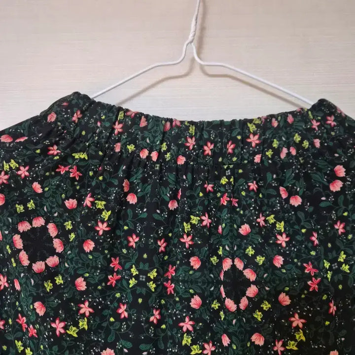 [BUNJANG] Flower Pattern Tiered Long Skirt / 플라워 패턴 캉캉  스커트