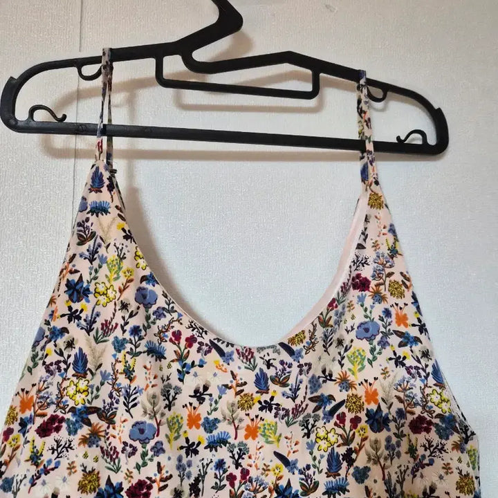 [BUNJANG] Flower Pattern Cami Frill Dress / 플라워 패턴 끈나시 캉캉 원피스