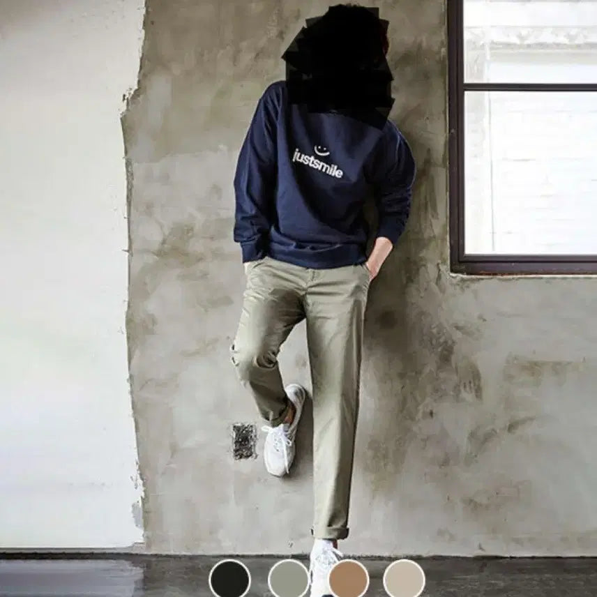 [BUNJANG] Giordano Cotton Pants Beige / 지오다노 면바지 (미사용)